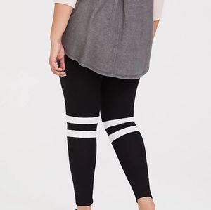 PREMIUM LEGGING - VARSITY STRIPE BLACK